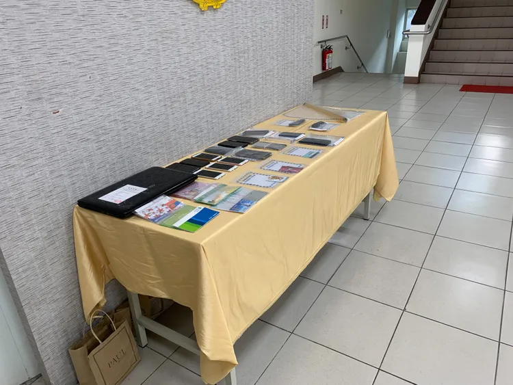 警方查扣證物。龜山警分局提供