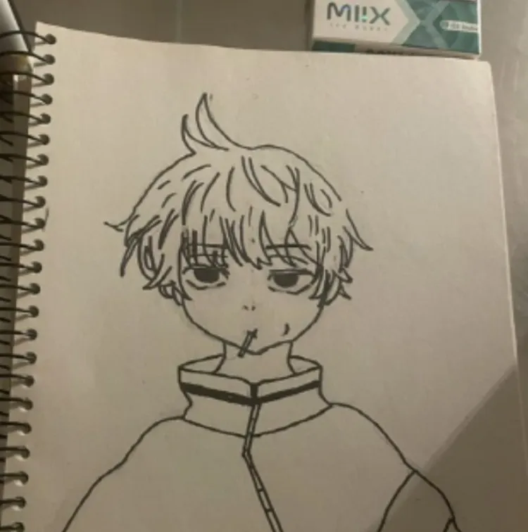 金賽綸因酒駕肇事沉寂6個月，前天突然在IG貼出漫畫圖，又因右上角出現電子菸惹議。翻攝金賽綸IG