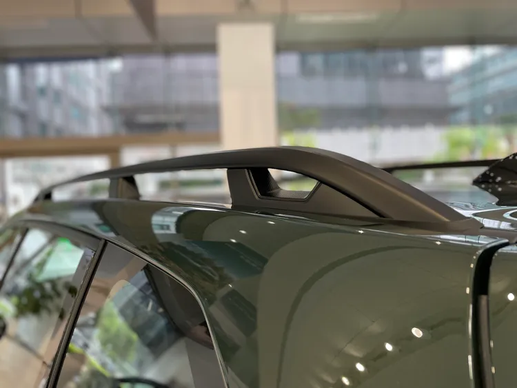 包含車頂架、車側銀色護板，都已同步黑化處理，車門把手則改為車身同色規格。林浩昇攝