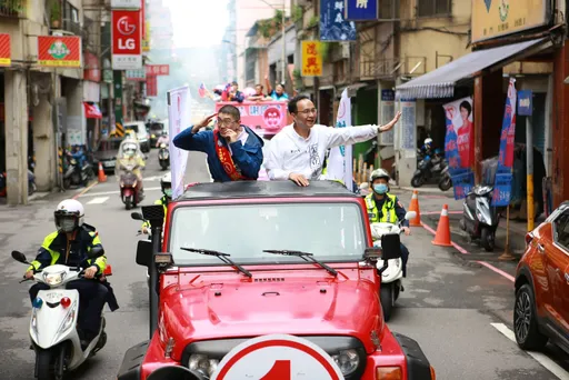 國民黨128周年黨慶　朱立倫赴基隆陪謝國樑掃街拜票