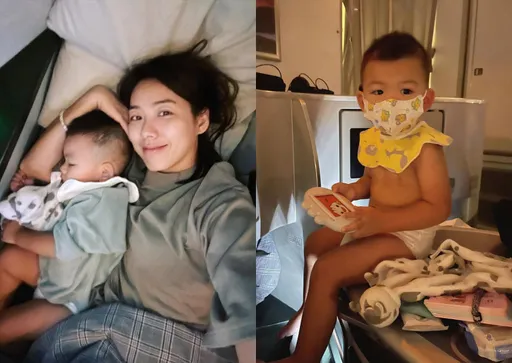 林可彤返美探親1歲兒吐到沒衣穿 總裁尪喝了再上佛系支援