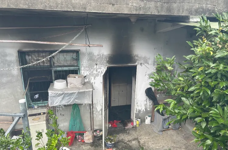 發生氣爆的民宅。新店警分局提供