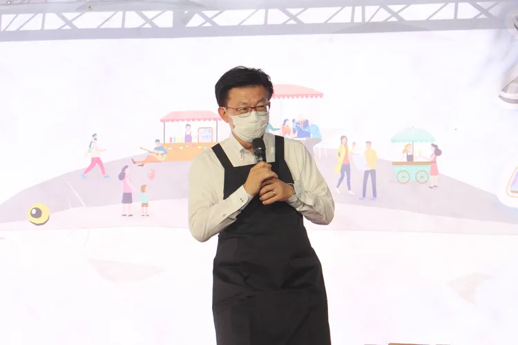 郭國文表示，台南虱目魚不管是做成魚丸還是煮成粥，都相當美味。潘袁詩羽攝