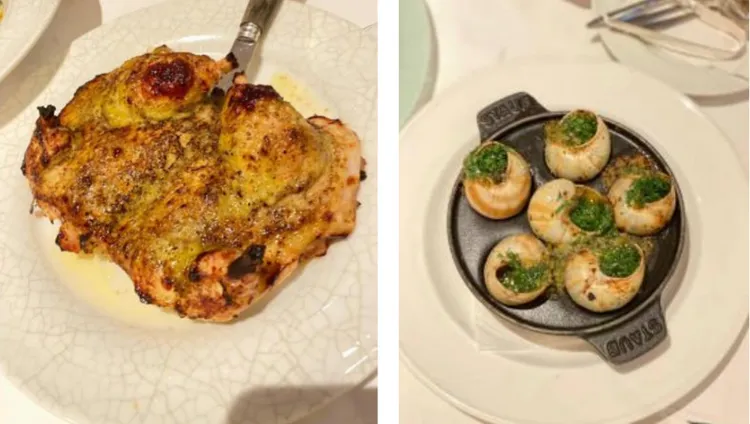 Lina到法國餐廳必點的鍋牛美食照。受害人提供