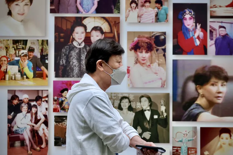 寇世勳到場送老友最後一程。林林攝