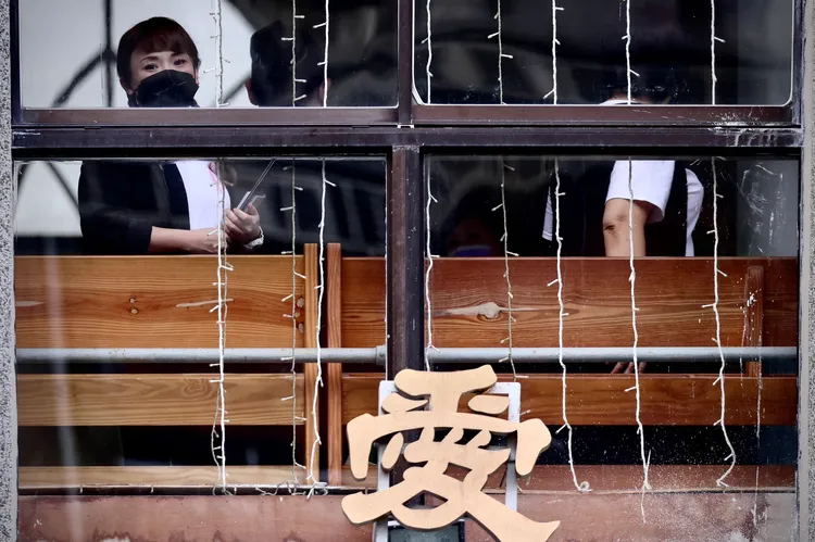 馬之秦的告別式今下午舉行。林林攝