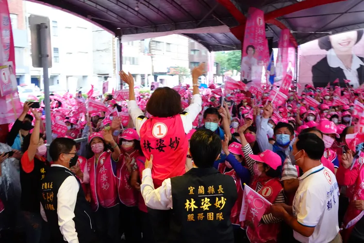 林姿妙挾強大民意支持順利連任。林泊志攝