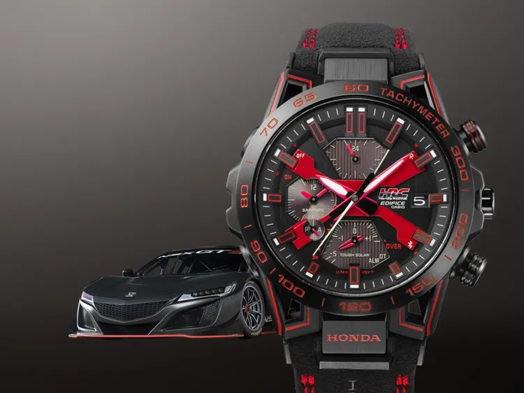 EQB-2000HR聯名錶，2萬1000元。品牌提供