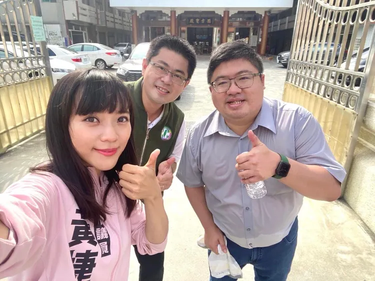 黃捷近日到處為候選人助選。翻攝黃捷臉書