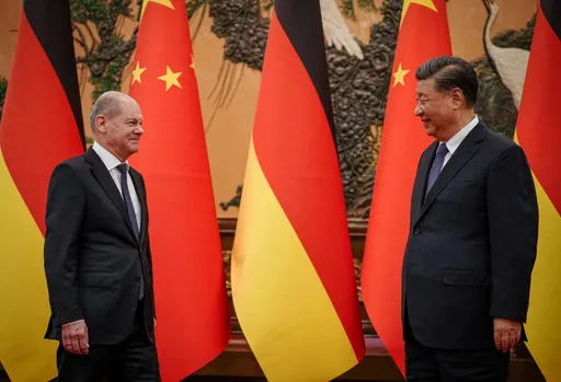 德國總理蕭茲抵北京晤習近平 盼加強經濟關係