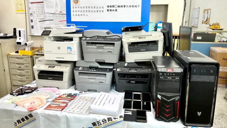 警方強調，仍將持續掃蕩，嚴防賭盤介入大選。警方提供