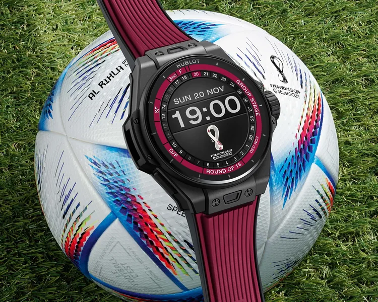 Big Bang e 2022 FIFA世足智能腕錶，限量1000只，18萬元。品牌提供