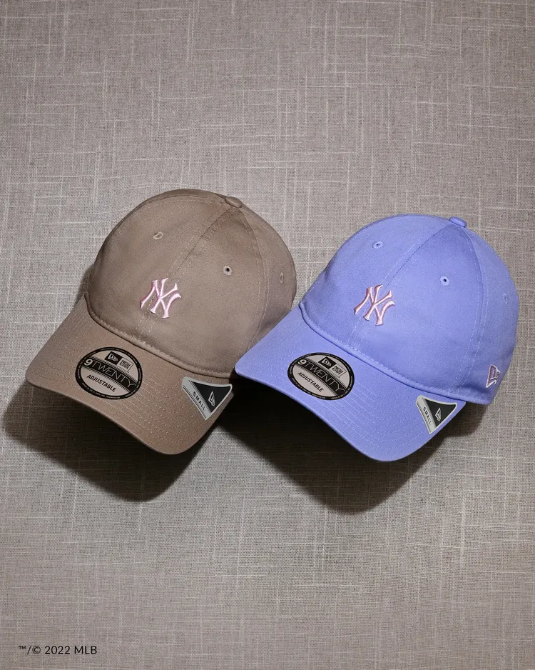 New Era X MLB Women 9Twenty Samll女帽，各1380元。品牌提供