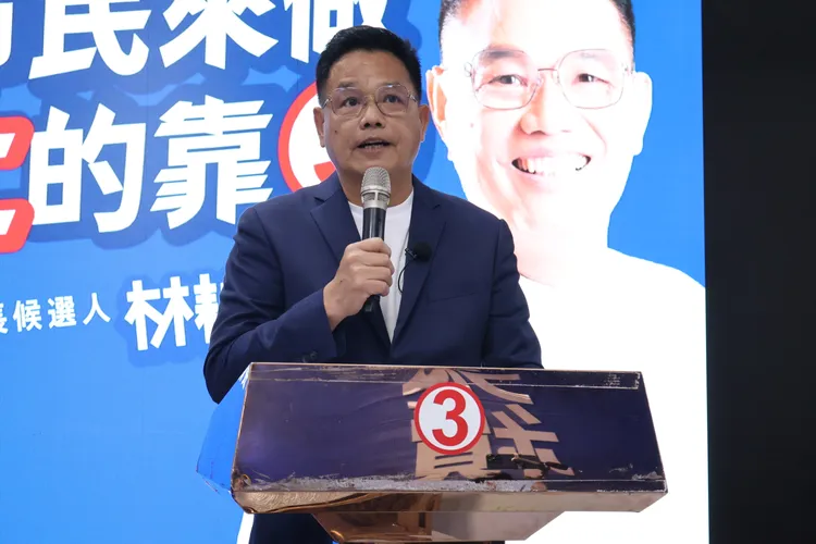 林耕仁昨臨時加開記者會反擊，強調高虹安沒說清楚疑任用男友涉嫌詐領立院助理費一事，此案已由檢調單位立案調查。黃羿馨攝