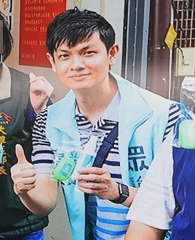 高虹安男友李忠庭。翻攝高虹安記者會