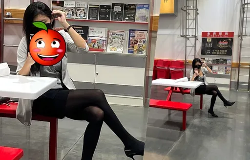 好市多捕獲「黑絲襪高跟鞋」長腿妹 啊嘶!老司機放大再放大:幾霸昏啊