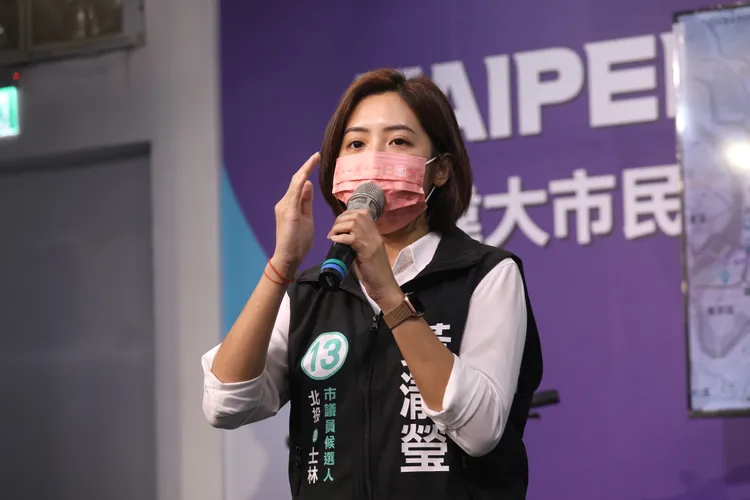 民眾黨議員參選人黃瀞瑩。陳明中攝