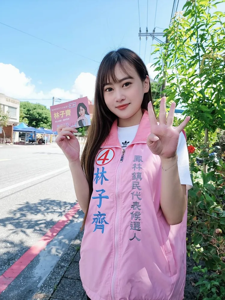 林子齊是鳳林鎮民代表4號候選人。黃瑞娟攝