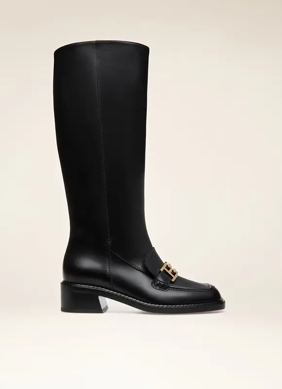 BALLY B-Chain系列Ebele牛皮長靴，4萬3200元。品牌提供