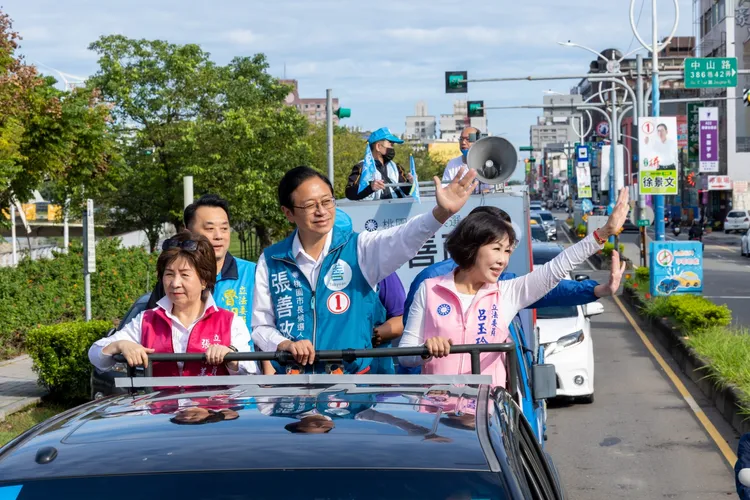 張善政表示，上任第一件事改善桃園公共工程。張善政競辦提供