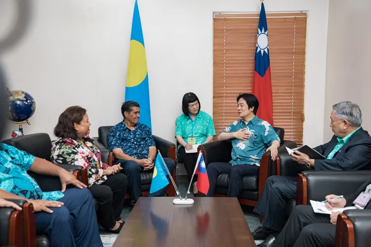 賴清德率團拜會惠恕仁。總統府提供