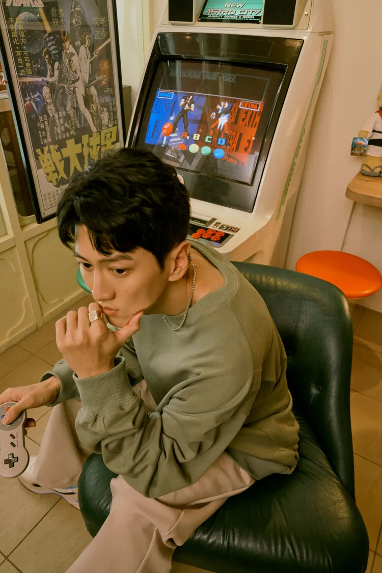 孫沁岳曾看漫畫看到肺炎住院。百鴻揚提供