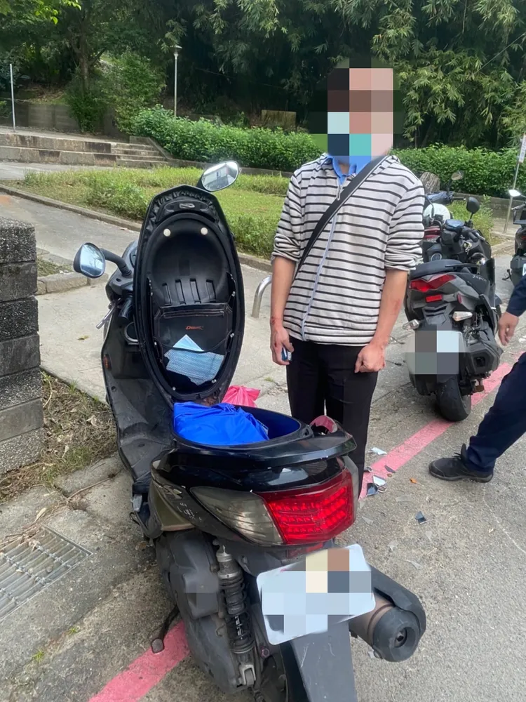 黃男供稱車是向朋友借來。翻攝畫面