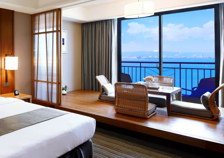 福容大飯店漁人碼頭客房擁有絕美海景。業者提供