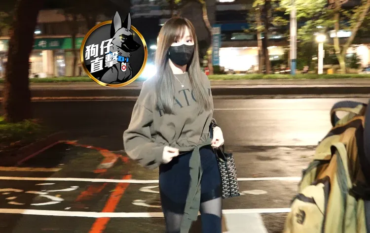 王心凌昨晚精心打扮，悄悄來到中山區的MUD bar參加私人宴會。特勤中心攝