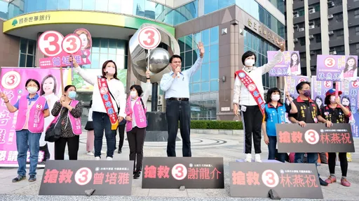 謝龍介帶小雞OK大連線 自評選情「倒吃甘蔗」翻吼贏