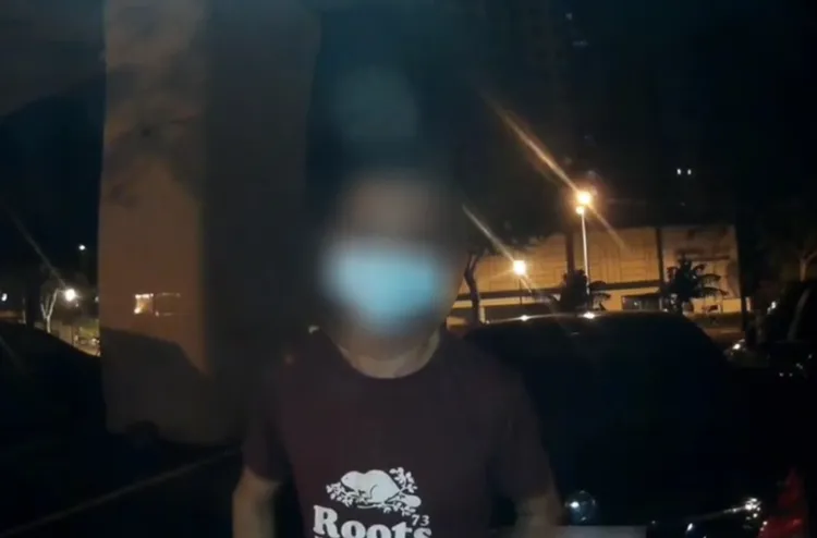 警方提醒車主以後下車注意車門關好。讀者提供