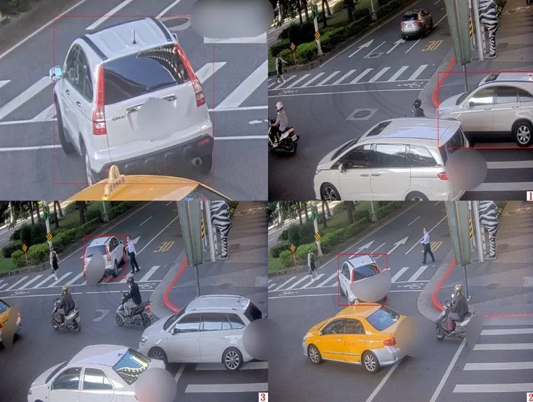 市民大道、敦化南路口路寬車多，常發生車禍事故。翻攝畫面