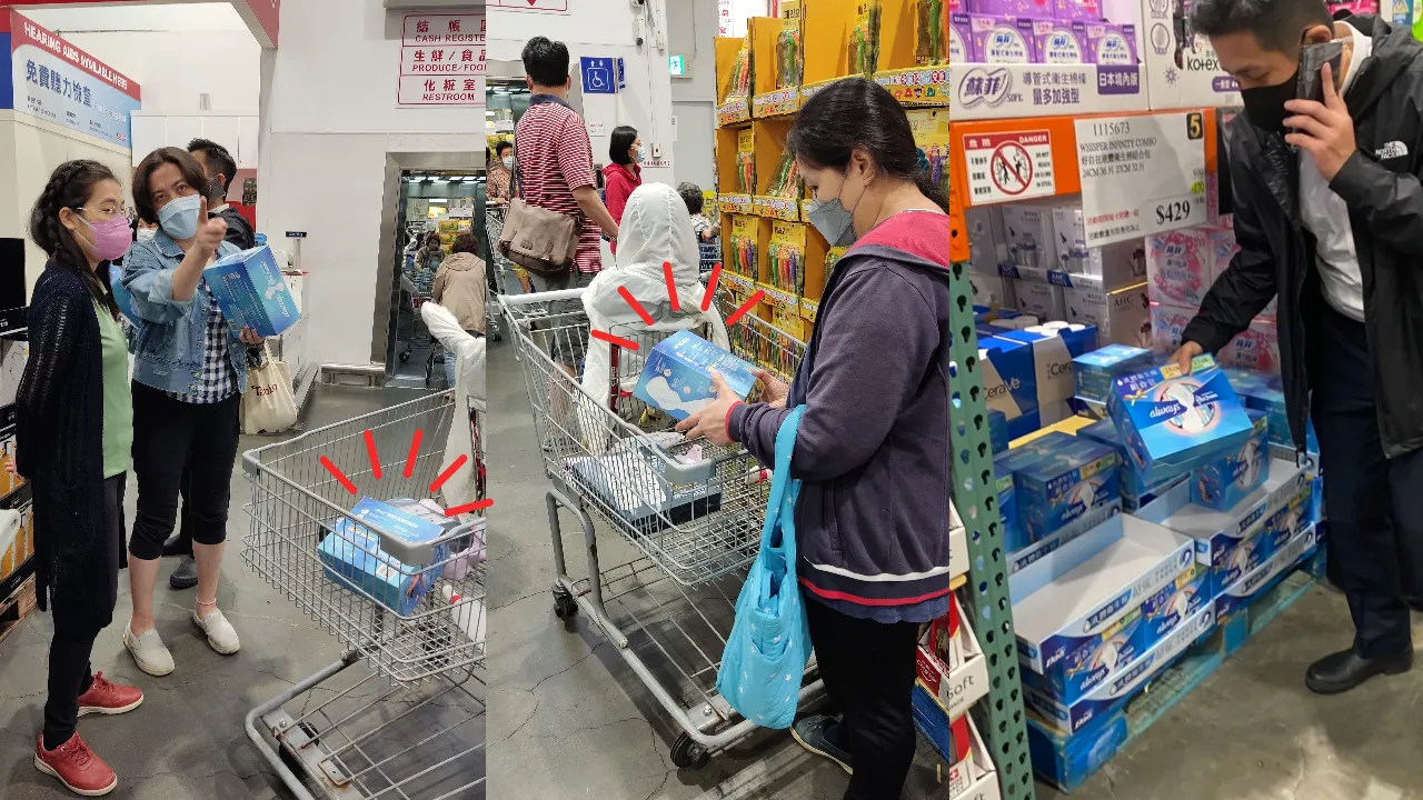 除了女性顧客,男生也出手替女友老婆帶一組回家!