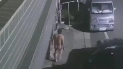 怪異裸男一絲不掛，暗夜開車到別人屋外張望。攝自FB《報廢公社二館》