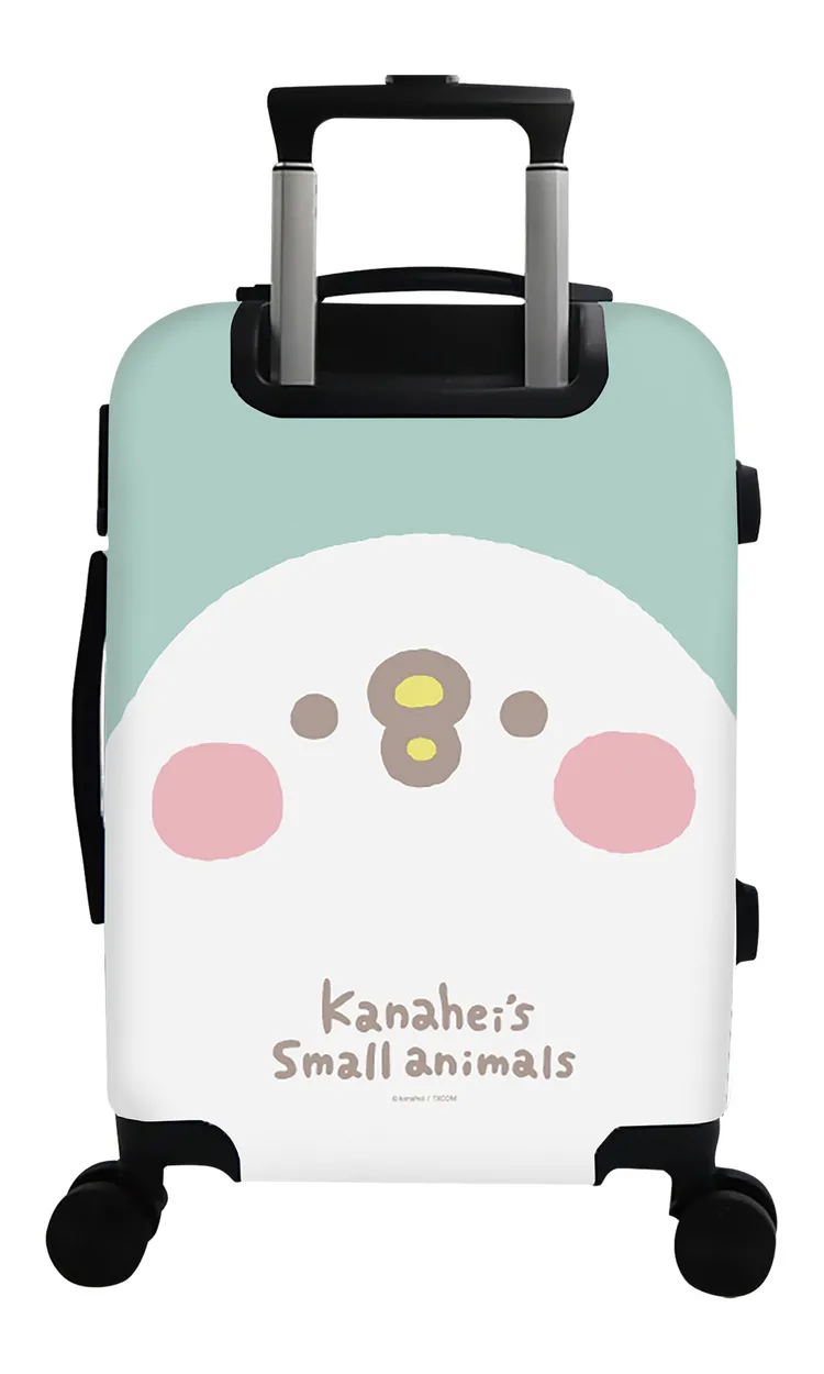 白蘭氏搶搭旅遊趨勢，與日本超人氣插畫家卡娜赫拉聯名推出限量雙色行李箱與收納盒。業者提供