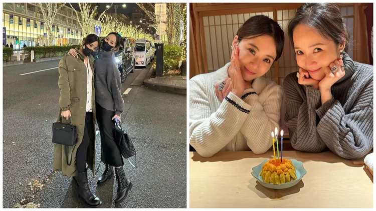 侯佩岑在生日之前和好姐妹、歌手陶喆的老婆Penny（左）一起快閃東京，走一趟慶祝生日的小旅行。翻攝pennychiangchiang IG