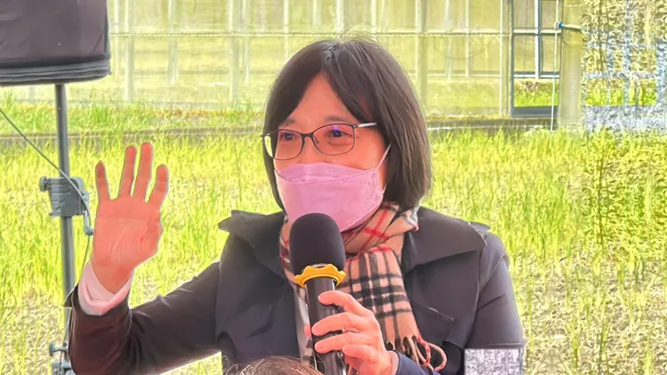 農改場花蓮分場長杜麗華。林泊志攝