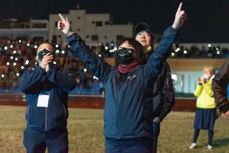 嘉義市「不敗女王」黃敏惠，一如預期替國民黨守住市長寶座。翻攝勇媽阿惠 - 黃敏惠臉書