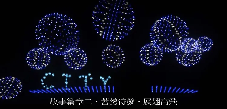 今年新北煙火數量加碼到1萬4,168發，象徵「一直一路發」，圖為模擬畫面。新北水利局提供