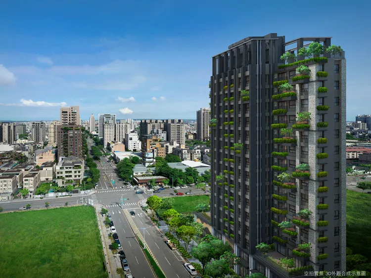 「元城上階綠」外觀示意圖。業者提供