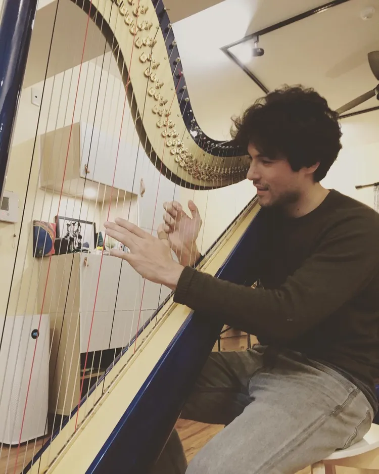 鳳小岳將表演豎琴。賽蓮音樂提供