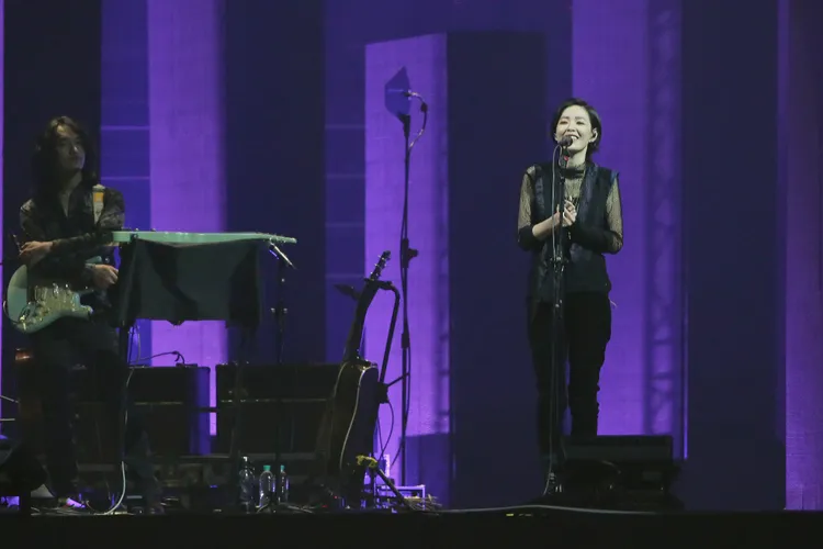 安溥和觀眾分享為什麼要再做潮水箴言演唱會。朱世閎攝