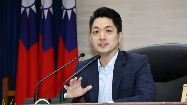 蔣萬安出席市政會議。葉志明攝