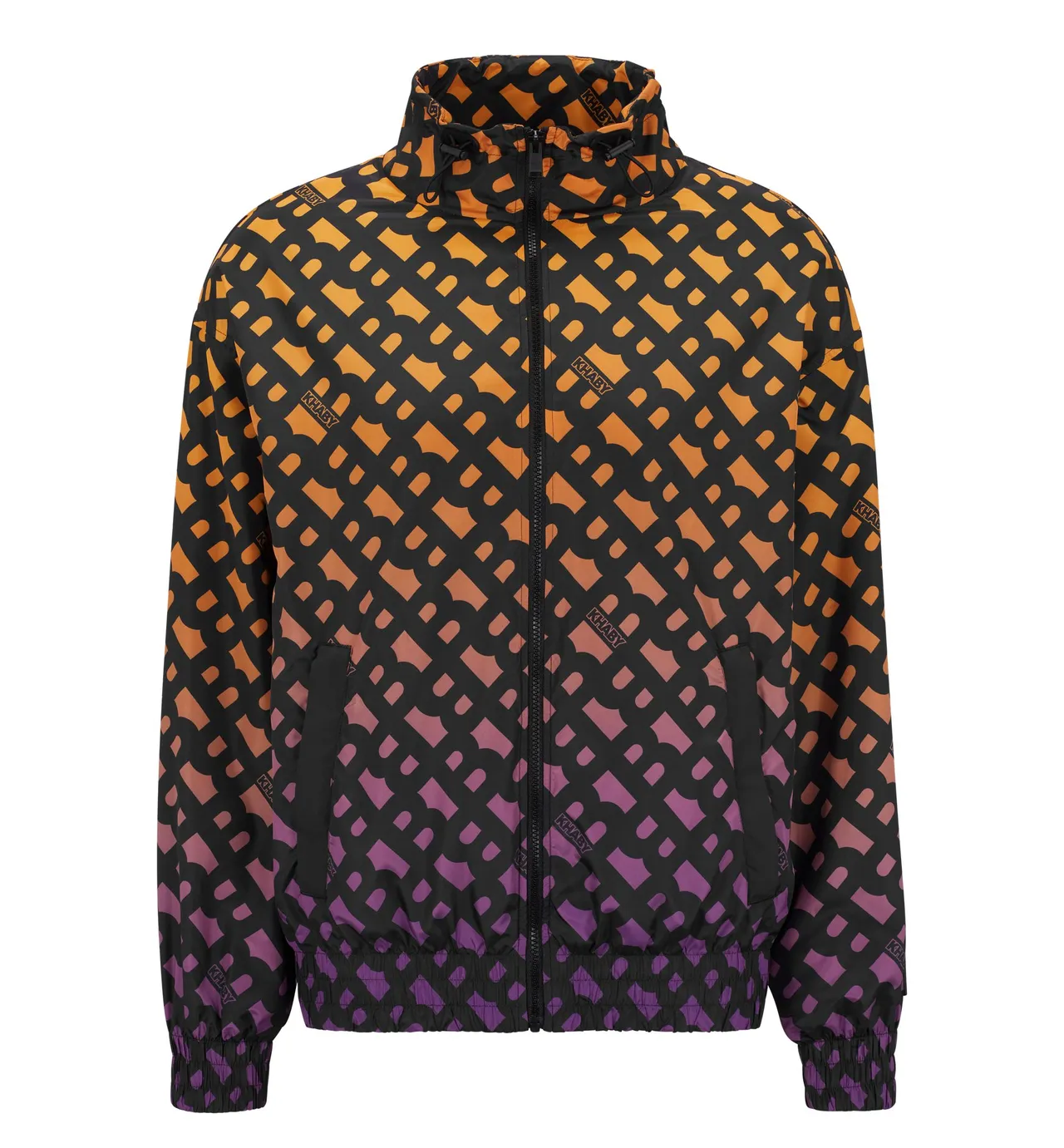BOSS x Khaby聯名系列漸層B-monogram印花運動外套,1萬3400元。品牌提供