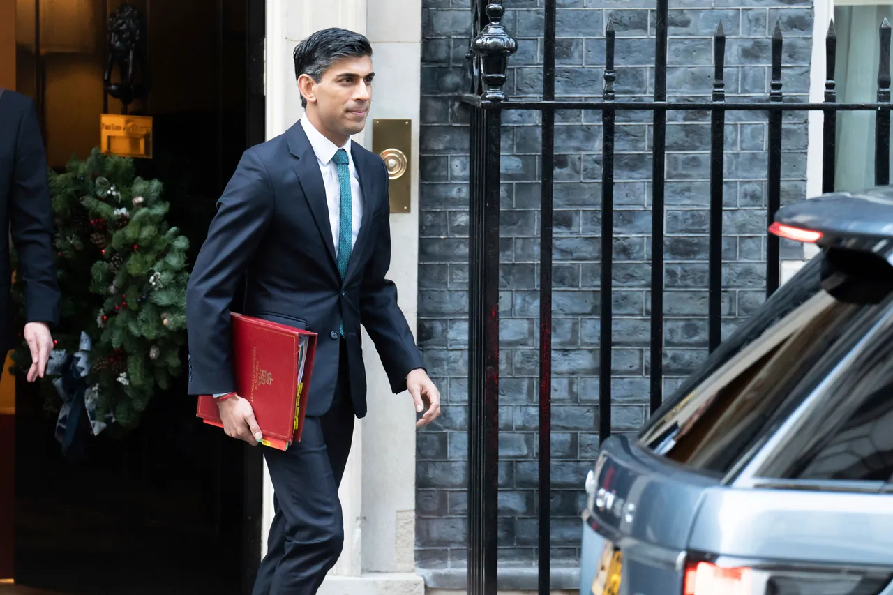 英國首相蘇納克。美聯社