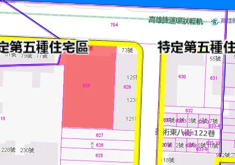 土地正對輕軌站與市立聯合醫院。