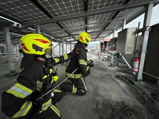 太陽能光電設備漸普及　增進救災效能！花蓮消防強化搶救演練