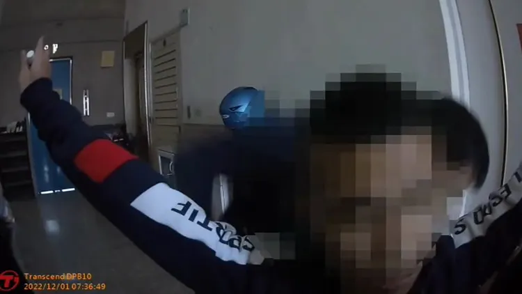 警方逮捕林嫌。讀者提供