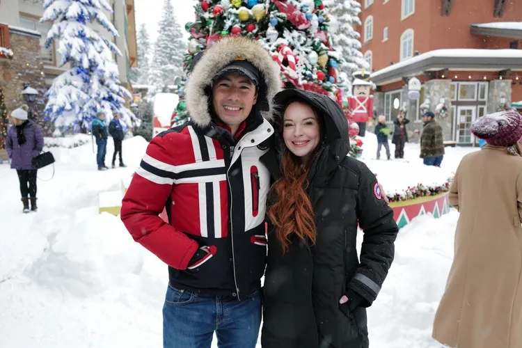 George（左）與琳賽羅漢合作愉快。圖片來源：Scott Everett White