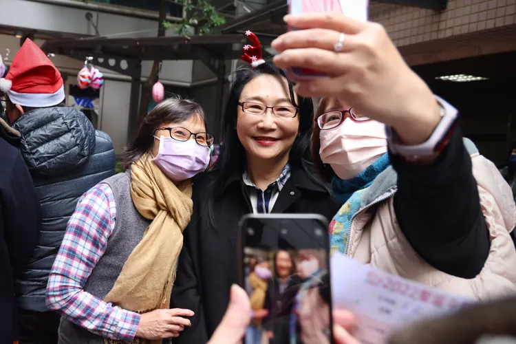 宏達電董事長王雪紅出席威盛平安夜活動。林林攝